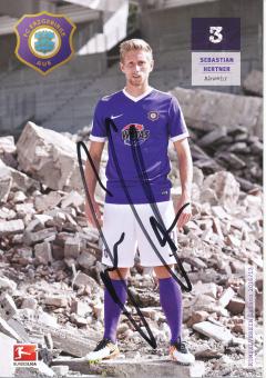 Sebastian Hertner  2016/2017 FC Erzgebirge Aue Fußball Autogrammkarte original signiert 
