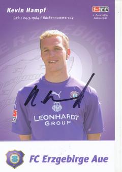 Kevin Kampf  2006/2007  FC Erzgebirge Aue  Fußball Autogrammkarte original signiert 