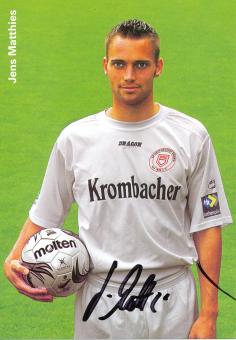 Jens Matthies  2004/2005  Sportfreunde Siegen  Fußball Autogrammkarte original signiert 