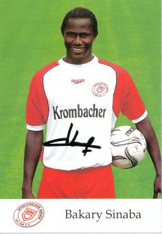 Bakary Sinaba  2005/2006  Sportfreunde Siegen  Fußball Autogrammkarte original signiert 