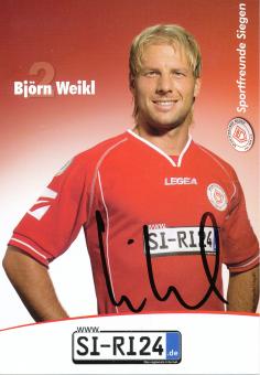Björn Weikl  2006/2007  Sportfreunde Siegen  Fußball Autogrammkarte original signiert 