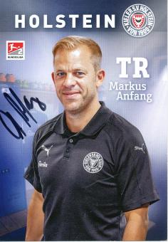 Markus Anfang  2017/2018  Holstein Kiel  Fußball Autogrammkarte original signiert 