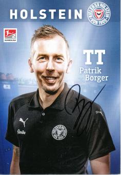 Patrik Borger  2017/2018  Holstein Kiel  Fußball Autogrammkarte original signiert 