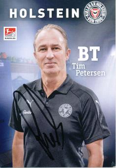 Tim Petersen  2017/2018  Holstein Kiel  Fußball Autogrammkarte original signiert 
