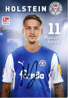 Manuel Janzer  2017/2018  Holstein Kiel  Fußball Autogrammkarte original signiert 