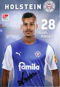 Noah Awuku  2017/2018  Holstein Kiel  Fußball Autogrammkarte original signiert 