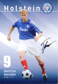 Dmitrijus Guscinas  2008/2009  Holstein Kiel  Fußball Autogrammkarte original signiert 