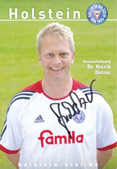 Dr. Hinrik Dotzer  2008/2009  Holstein Kiel  Fußball Autogrammkarte original signiert 