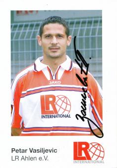 Petar Vasiljevic  2001/2002  LR Ahlen  Fußball Autogrammkarte original signiert 