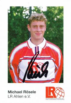 Michael Rösele  2000/2001  LR Ahlen  Fußball Autogrammkarte original signiert 