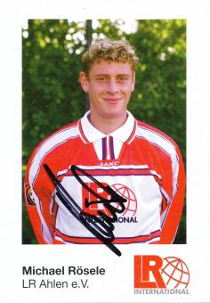 Michael Rösele  2000/2001  LR Ahlen  Fußball Autogrammkarte original signiert 