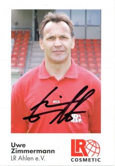 Uwe Zimmermann   2003/2004  LR Ahlen  Fußball Autogrammkarte original signiert 