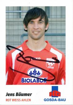 Jens Bäumer  2009/2010  Rot Weiss Ahlen  Fußball Autogrammkarte original signiert 