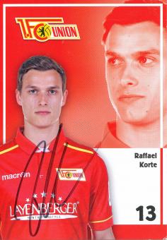 Raffael Korte   2016/2017  FC Union Berlin  Fußball Autogrammkarte original signiert 