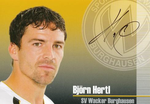 Björn Hertl  2009/2010  SV Burghausen  Fußball Autogrammkarte  original signiert 