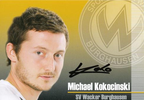 Michael Kokocinski   2009/2010  SV Burghausen  Fußball Autogrammkarte  original signiert 