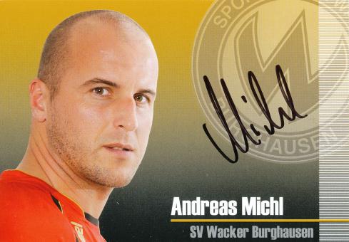 Andreas Michl   2009/2010  SV Burghausen  Fußball Autogrammkarte  original signiert 