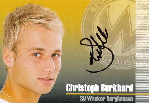 Christoph Burkhard   2009/2010  SV Burghausen  Fußball Autogrammkarte  original signiert 