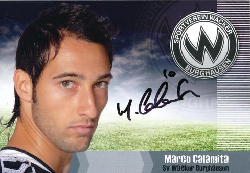 Marco Calamita   2008/2009  SV Burghausen  Fußball Autogrammkarte  original signiert 
