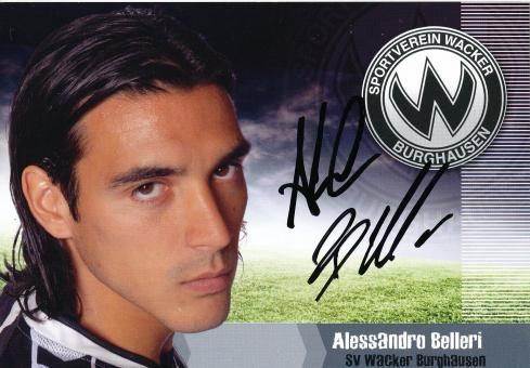 Alessandro Belleri  2008/2009  SV Burghausen  Fußball Autogrammkarte  original signiert 