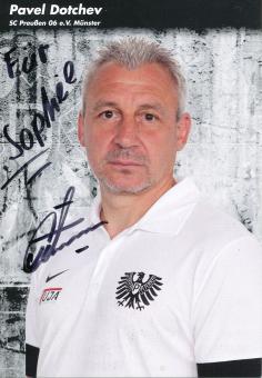 Pavel Dotchev  2013/2014  Preußen Münster  Fußball Autogrammkarte  original signiert 