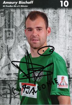 Amaury Bischoff  2013/2014  Preußen Münster  Fußball Autogrammkarte  original signiert 