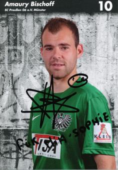 Amaury Bischoff  2013/2014  Preußen Münster  Fußball Autogrammkarte  original signiert 