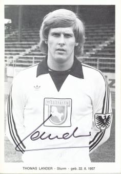 Thomas Lander   Preußen Münster  Fußball Autogrammkarte  original signiert 