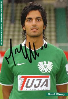 Massih Wassey  2008/2009  Preußen Münster  Fußball Autogrammkarte  original signiert 