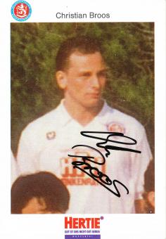 Christian Broos  1992/1993  Wuppertaler SV  Fußball Autogrammkarte  original signiert 