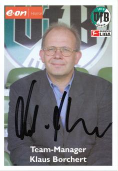 Klaus Borchert  2003/2004  VFB Lübeck  Fußball Autogrammkarte  original signiert 