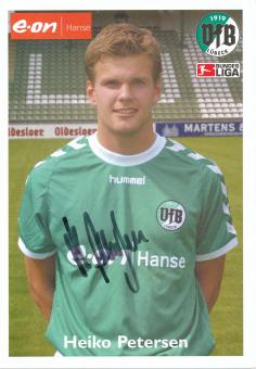 Heiko Petersen   2003/2004  VFB Lübeck  Fußball Autogrammkarte  original signiert 