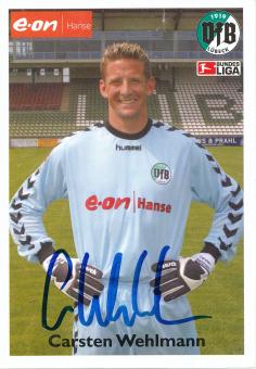 Carsten Wehlmann   2003/2004  VFB Lübeck  Fußball Autogrammkarte  original signiert 