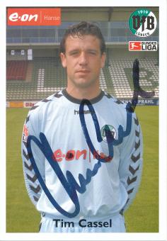 Tim Cassel  2003/2004  VFB Lübeck  Fußball Autogrammkarte  original signiert 