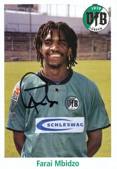 Farai Mbidzo  2002/2003  VFB Lübeck  Fußball Autogrammkarte  original signiert 