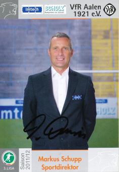 Markus Schupp   2011/2012  VFR Aalen  Fußball Autogrammkarte  original signiert 