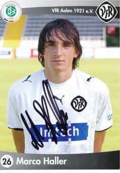 Marco Haller  2006/2007  VFR Aalen  Fußball Autogrammkarte  original signiert 
