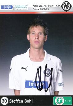 Steffen Bohl  2008/2009  VFR Aalen  Fußball Autogrammkarte  original signiert 