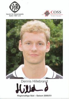 Dennis Hillebrand  2000/2001  VFR Aalen  Fußball Autogrammkarte  original signiert 