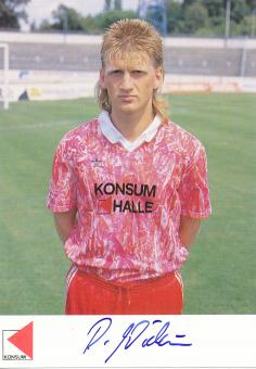 Dirk Wüllbier  1991/1992  Halescher FC  Fußball Autogrammkarte  original signiert 