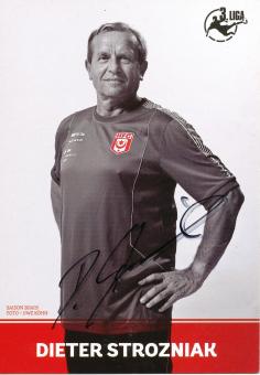 Dieter Strozniak  2014/2015  Halescher FC  Fußball Autogrammkarte  original signiert 