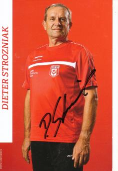 Dieter Strozniak   Halescher FC  Fußball Autogrammkarte  original signiert 