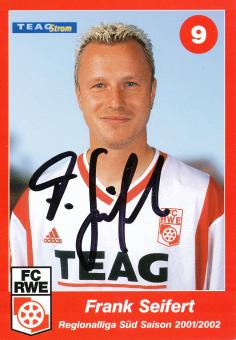 Frank Seifert  2001/2002  Rot Weiss Erfurt  Fußball Autogrammkarte  original signiert 