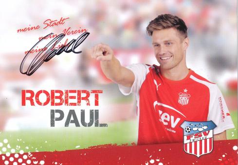 Robert Paul  2014/2015  FSV Zwickau  Fußball Autogrammkarte  original signiert 
