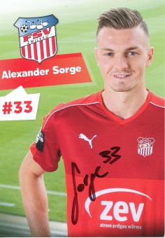 Alexander Sorge  2016/2017  FSV Zwickau  Fußball Autogrammkarte  original signiert 