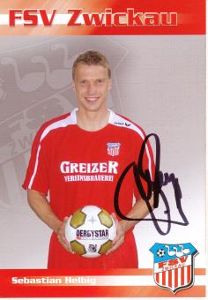 Sebastian Helbig  2008/2009   FSV Zwickau  Fußball Autogrammkarte  original signiert 