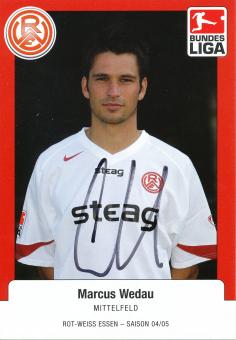 Marcus Wedau  2004/2005  Rot Weiss Essen Fußball Autogrammkarte  original signiert 