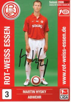 Martin Hysky  2006/2007  Rot Weiss Essen Fußball Autogrammkarte  original signiert 