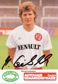 Michael Griehsbach  1988/1989  Rot Weiss Essen Fußball Autogrammkarte  original signiert 