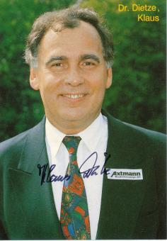 Dr. Klaus Dietze  1993/1994  VFB Leipzig  Fußball Autogrammkarte  original signiert 